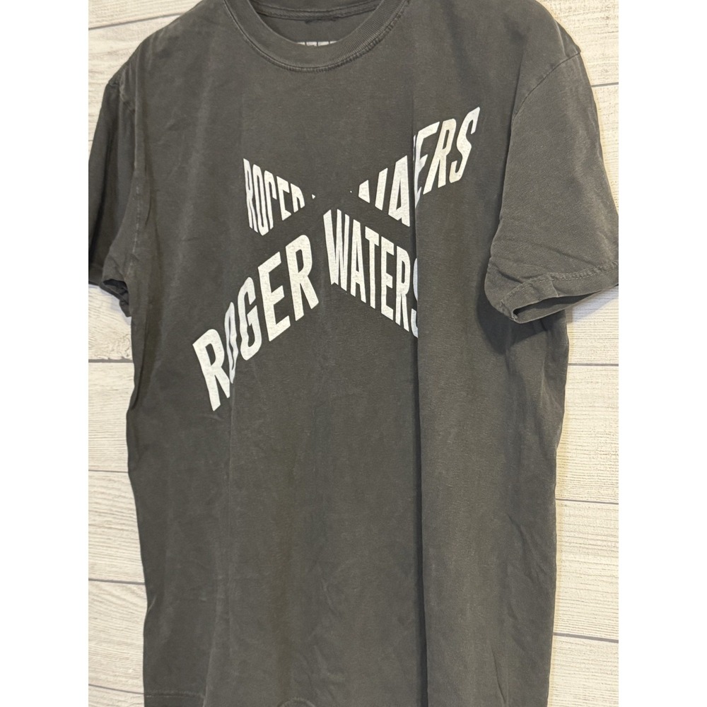 Roger Waters This Is Not A Drill Tour T-Shirt L Gray Cotton Concert Band Tee